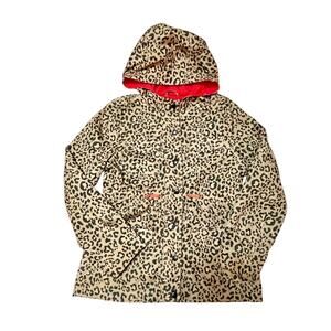 Jessica Simpson Leopard Anorak Jacket Size 10/12